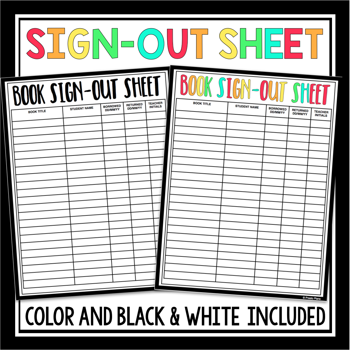 CLASSROOM LIBRARY NOVEL GENRE LABELS, POSTERS, SIGN OUT SHEET