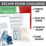 Apostrophes Punctuation Grammar Activity Escape Room Challenge, Slides, & Quiz