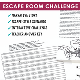 Commas in Addresses Grammar Activity Escape Room Challenge, Presentation, & Quiz