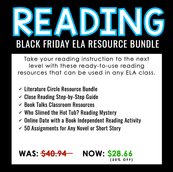 BLACK FRIDAY READING ELA BUNDLE