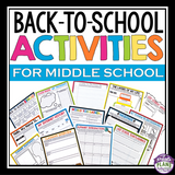 BACK TO SCHOOL ACTIVITIES AND ASSIGNMENTS