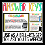 GRAMMAR BELL RINGERS PRESENTATION AND TASK CARDS