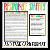 GRAMMAR BELL RINGERS PRESENTATION AND TASK CARDS