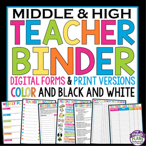 TEACHER BINDER