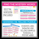 SHOWING VS TELLING WRITING STRATEGY DIGITAL AND PRINT